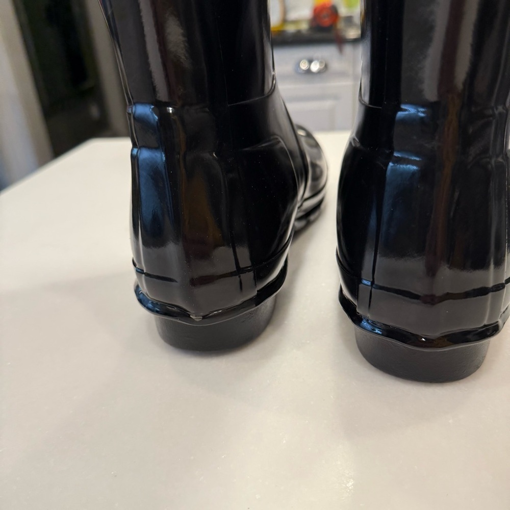Hinter Original Tall Women’s Gloss Black Boots rainboots Size 9 NIB - Picture 8 of 10